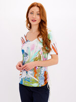 Dolcezza V-neck printed t-shirt