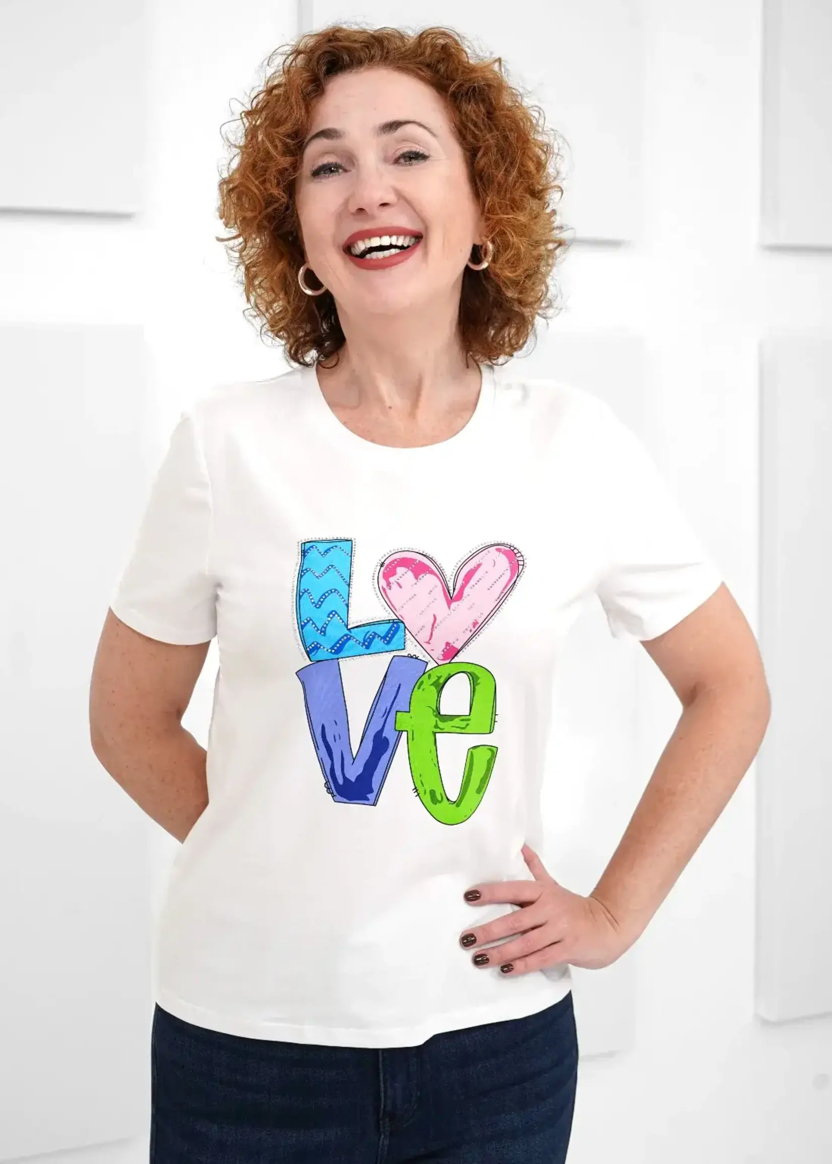Carre Noir Printed "Love" T-shirt