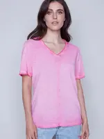 Carre Noir Cotton heathered t-shirt