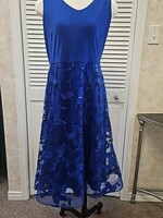 Frank Lyman Sleeveless embellished tulle midi