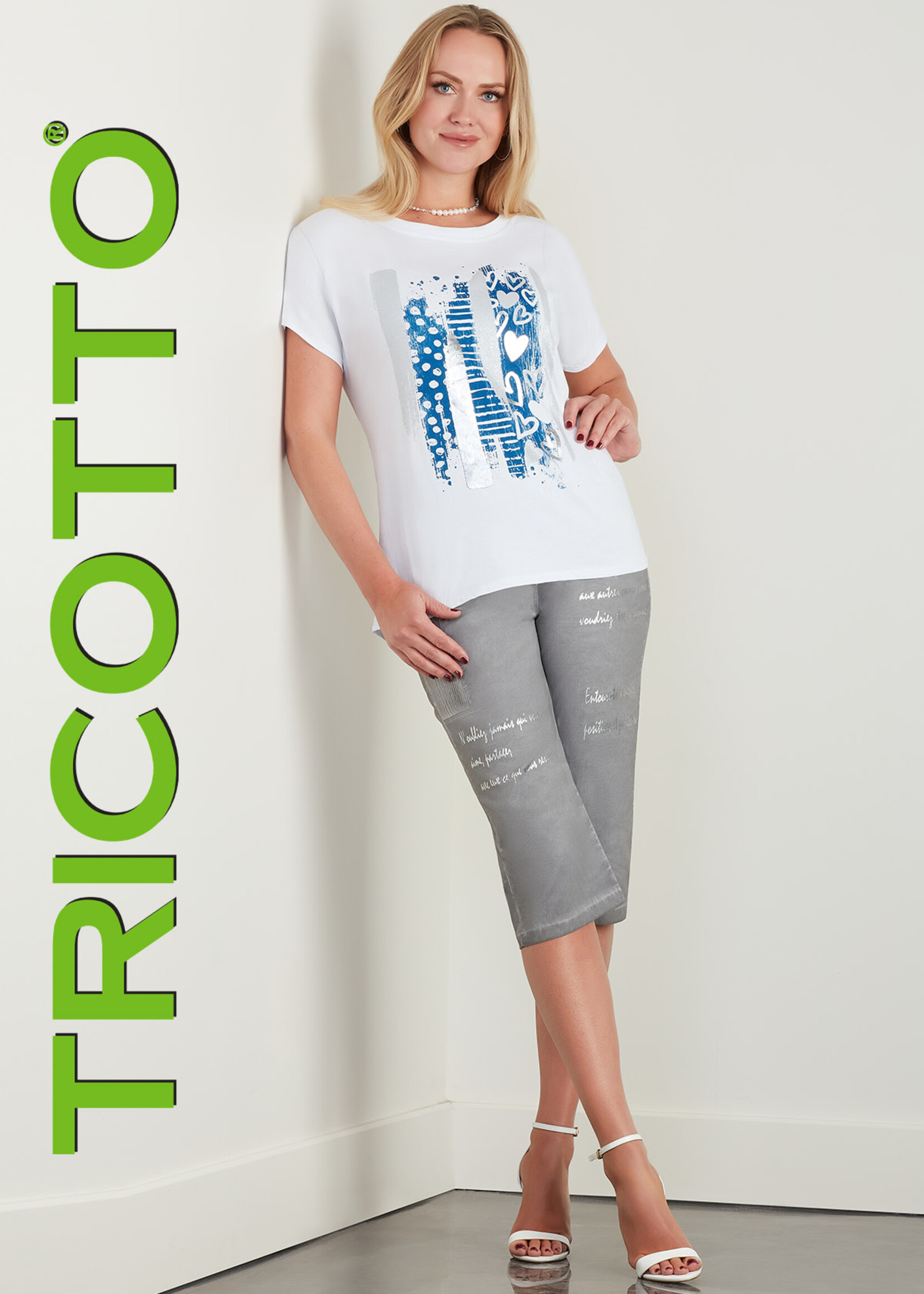 Tricotto Heart paint t-shirt