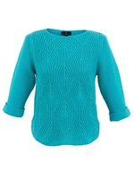 Marble Diamond knit 3/4 sleeve sweater