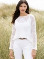 Marble Pointelle knit 2pcs top