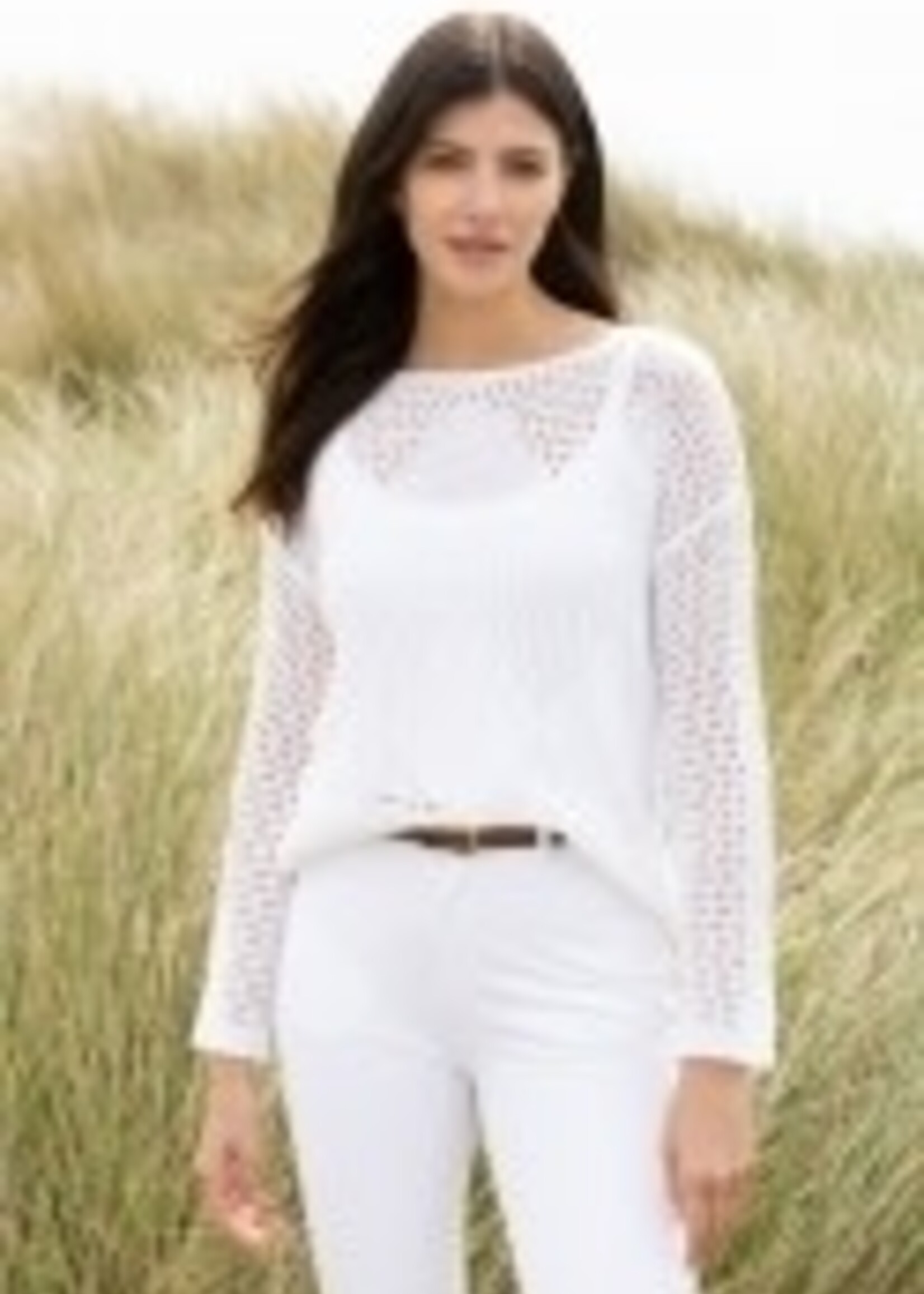 Marble Pointelle knit 2pcs top