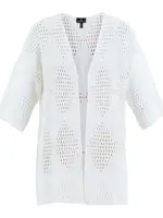 Marble Pointelle knit cardi