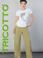 Tricotto Embellished fashion heel t-shirt