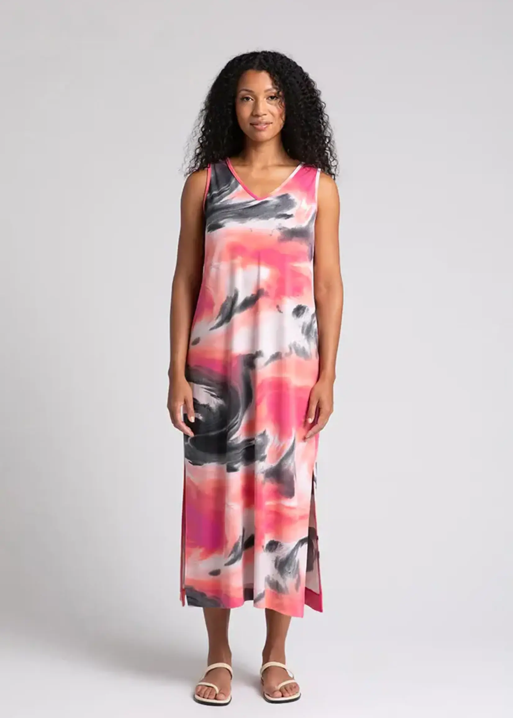 Sympli Reversible slit tank dress