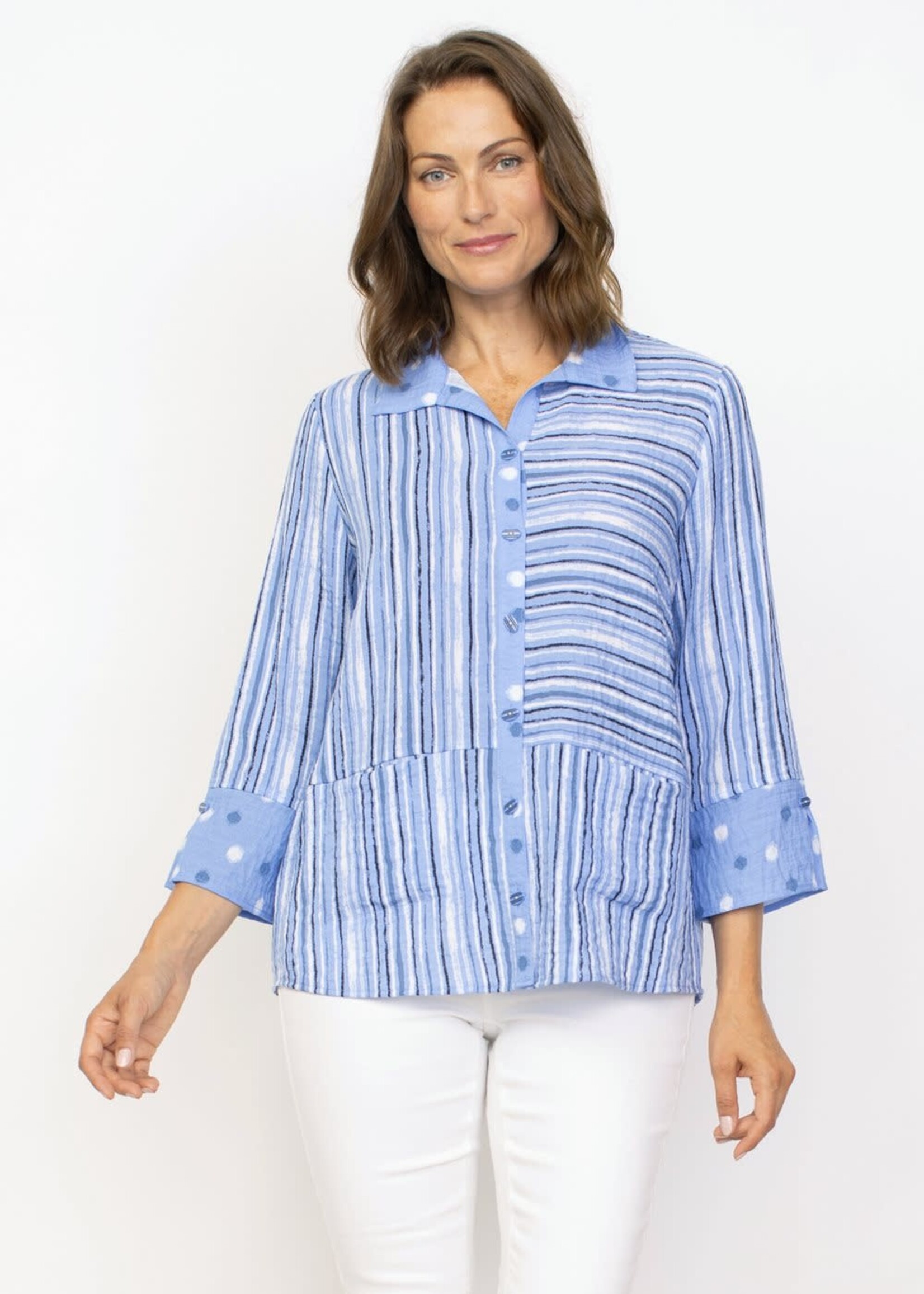 Habitat Stripe swing shirt