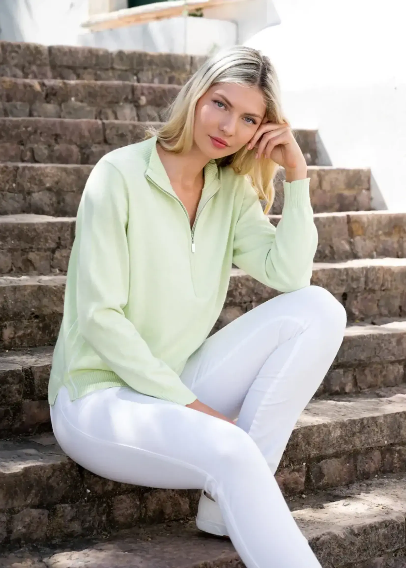 Marble 1/4 Zip sweater