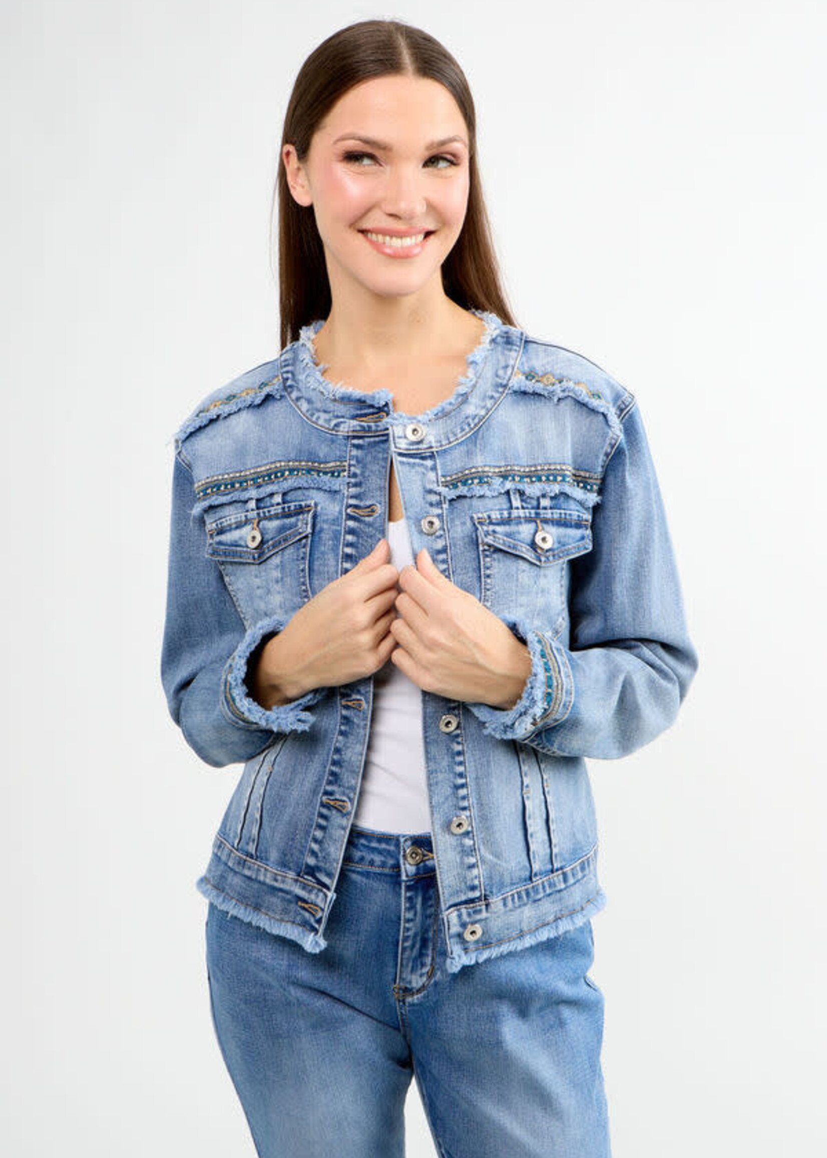 Orly Embroidered Denim jacket