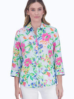 Foxcroft Painterly floral blouse