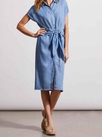 Tribal Wrap shirt button dress