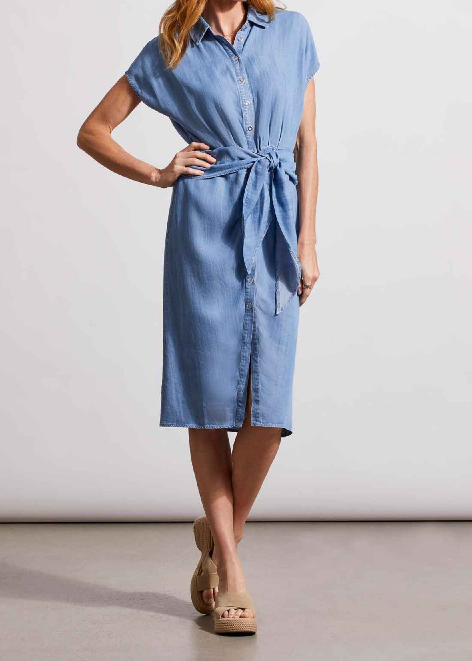 Tribal Wrap shirt button dress