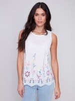 Charlie B Floral embroidered Tank