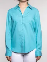 Carreli Jeans Tencel coloured denim blouse