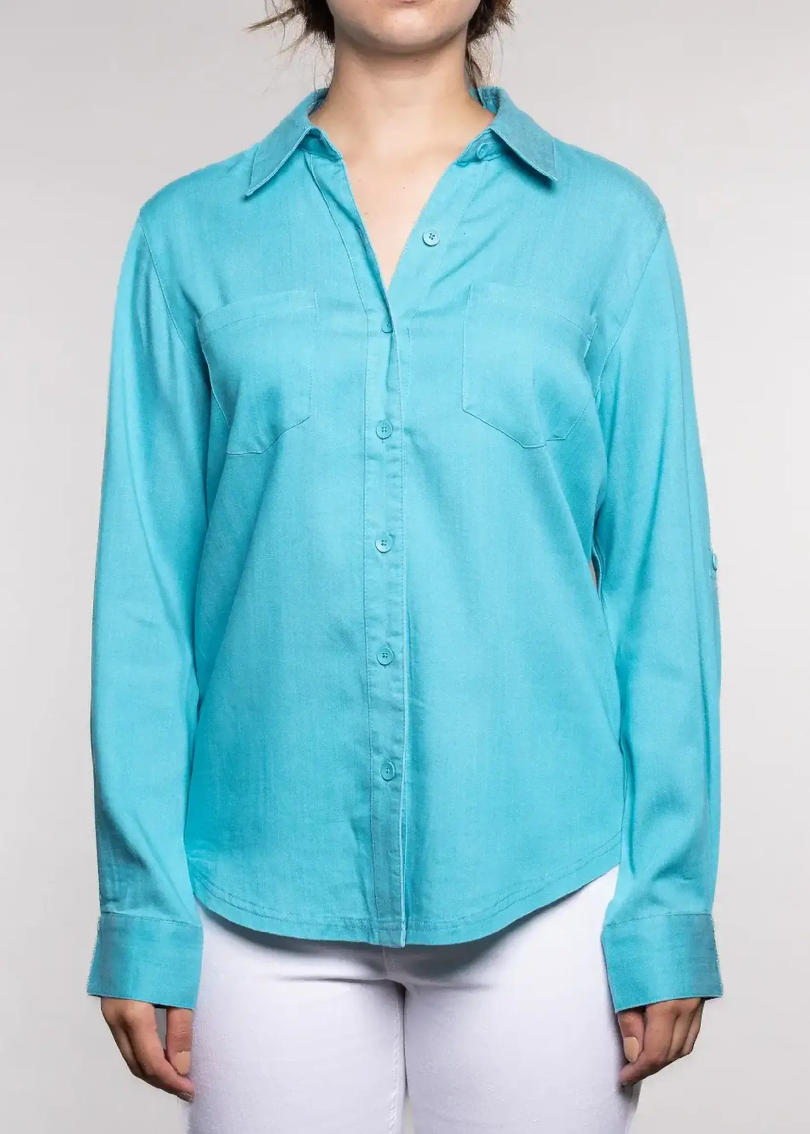 Carreli Jeans Tencel coloured denim blouse