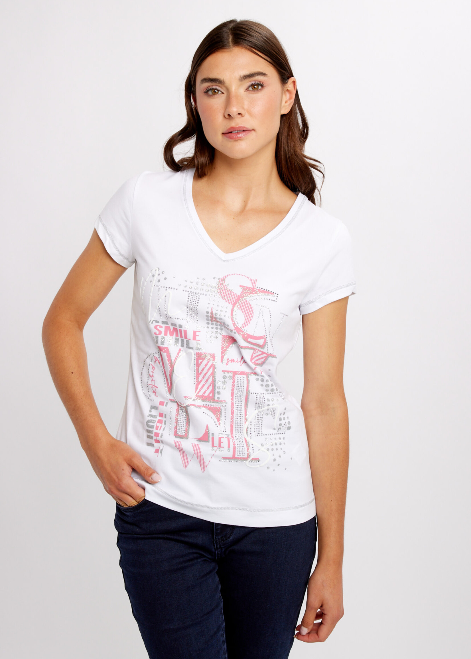 dolcezz Printed embellished t-shirt