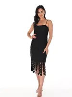 Frank Lyman Strappy embossed circle dress