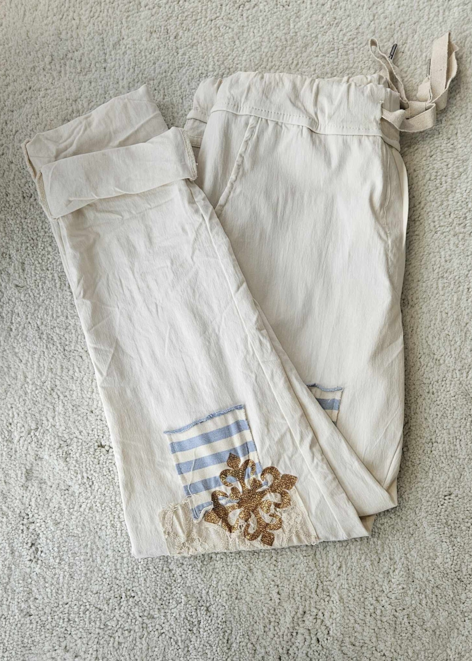 Eternelle Patched detail capri