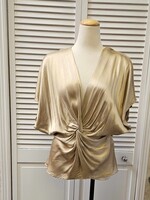 Angela Mara Silk twist front top