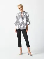 Joseph Ribkoff Geometric trapeze jkt