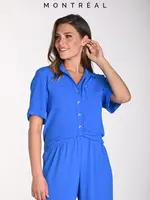 Frank Lyman Half button placket 2pc top/pant