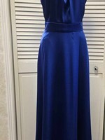 Frank Lyman Silky halter dress w/ slit and pockets