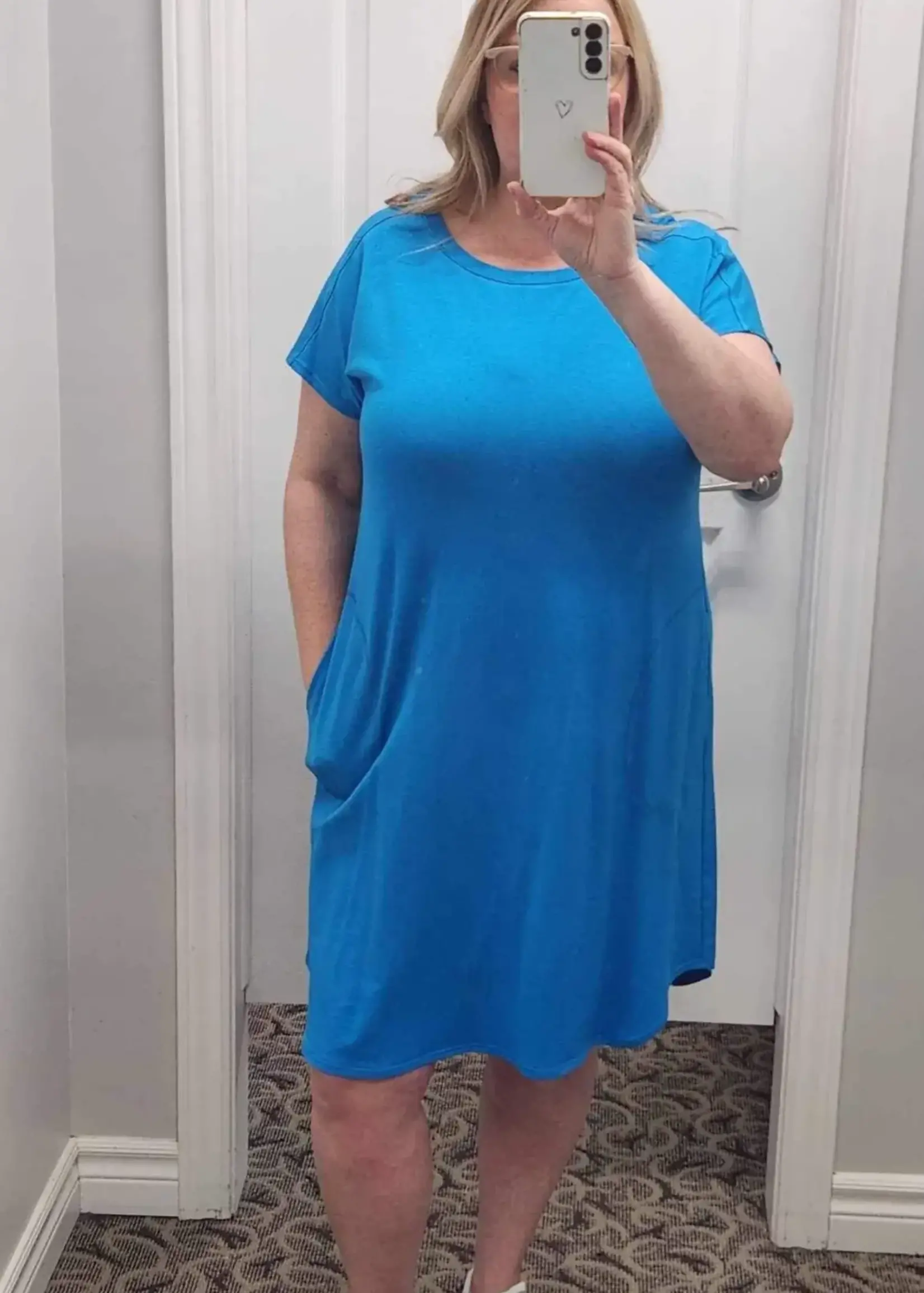 Pure Essence T-shirt BAMBOO dress w/ pockets