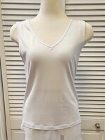 Tricotto Mesh hem v-neck cami