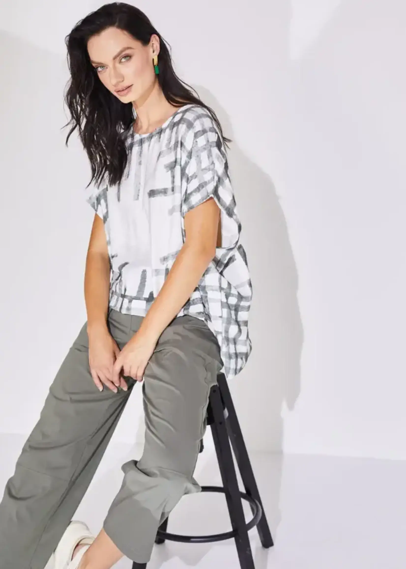 NAYA Square print top