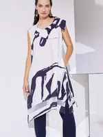 NAYA Cutaway collard dress w/ pockets
