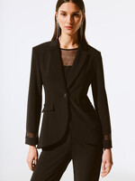 Joseph Ribkoff Business blazer w/ mesh cuff detail