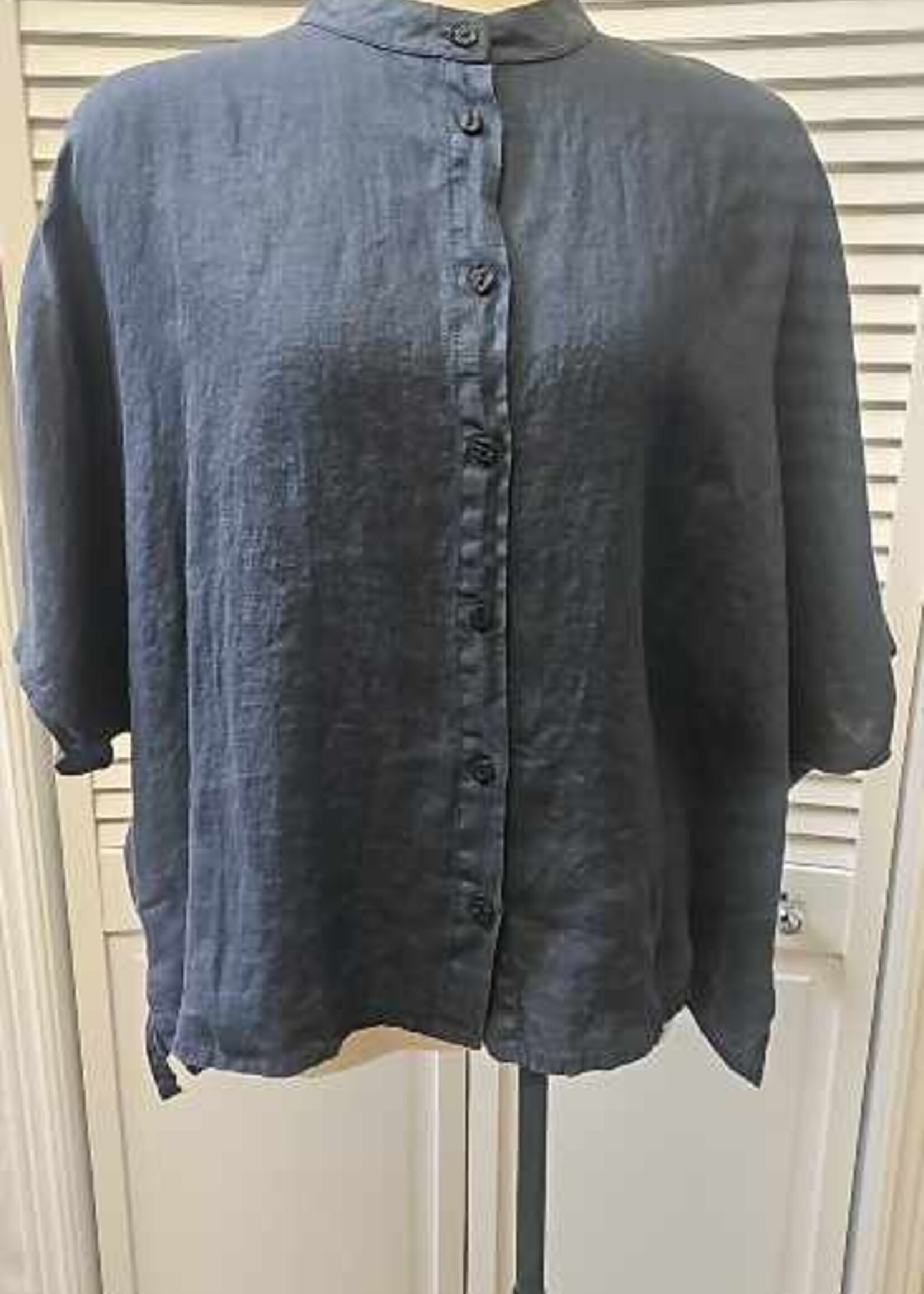 Lotus Eaters Drop shoulder linen top