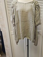 Lotus Eaters Tunic top w/ drawstring sleeve
