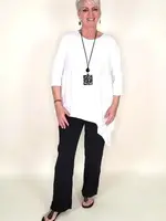 Palo Tricot Angled hem tunic top