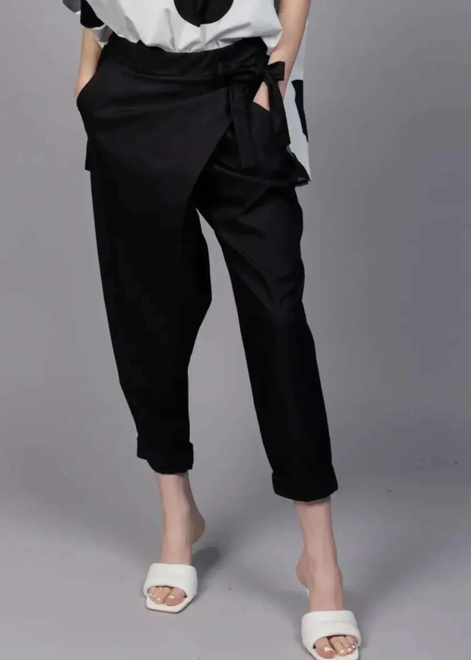Palo Tricot Cotton cross-over pant