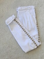 Angela Mara Jogger w/ embroidered heart trim