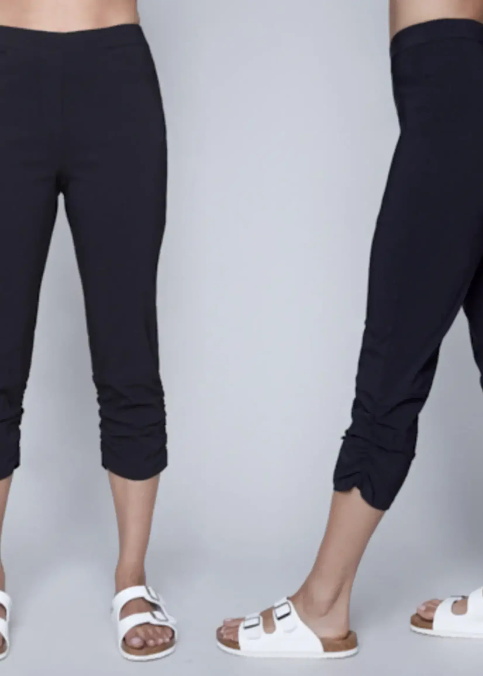 Carre Noir Ruched hem capri