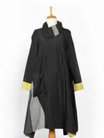 Luukaa Reversible checkered taffeta coat