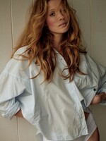 Penn & Ink Poplinpatch pocket blouse