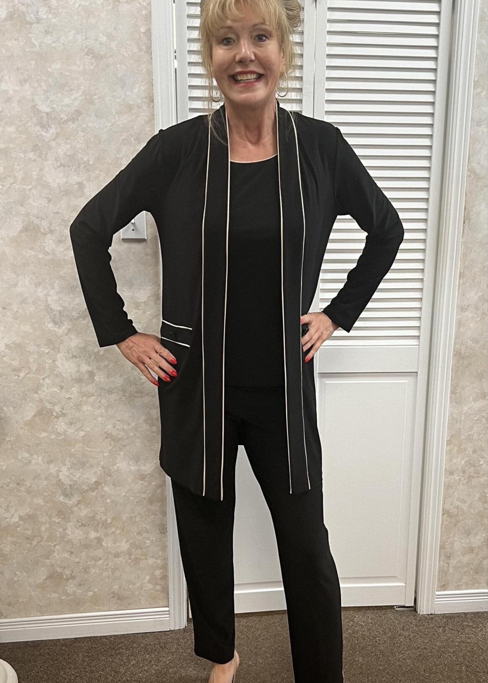 Frank Lyman Open front blazer w/ tank & pant 3pc