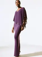 Joseph Ribkoff Silk embellished cape dress