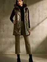 Joseph Ribkoff Quilted puffer vest w/ hood
