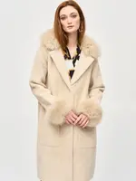 Joseph Ribkoff Faux fur sweater coat
