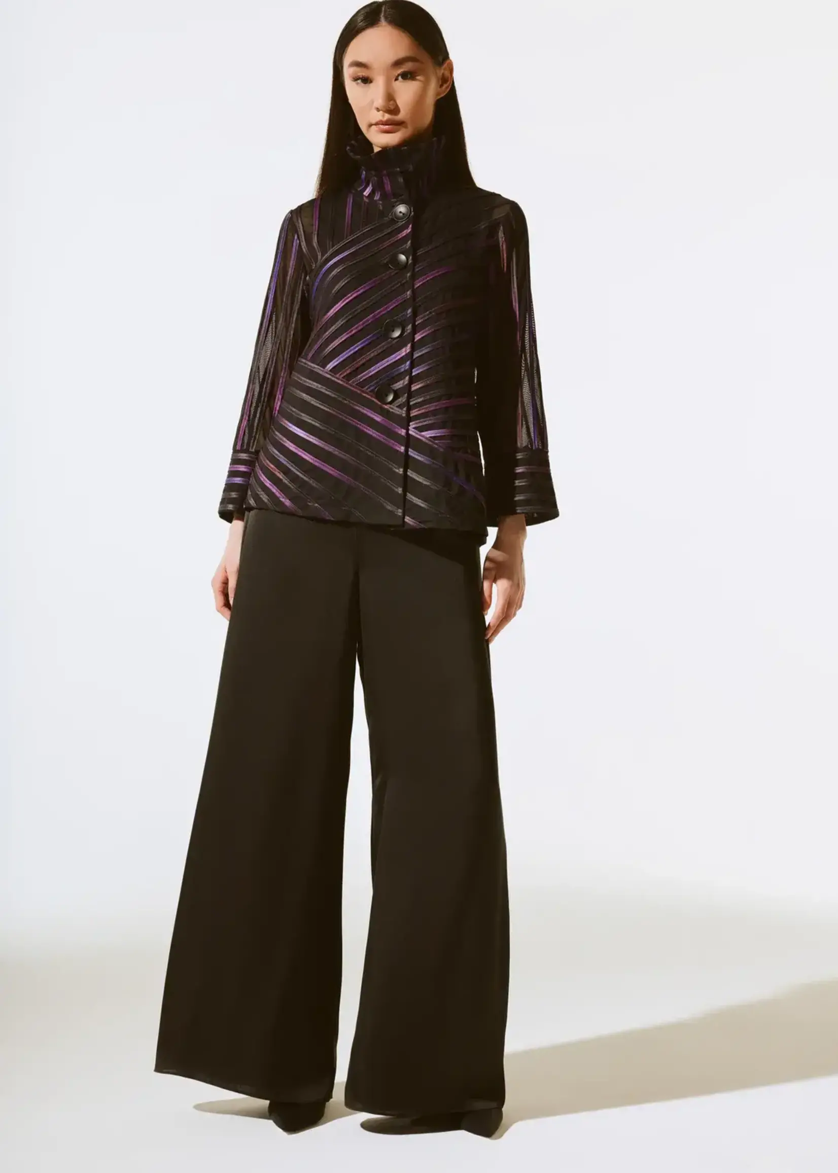 Joseph Ribkoff High- neck soutache jacket