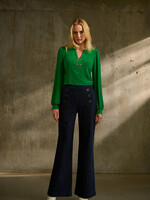 Joseph Ribkoff High- rise wide flare jean