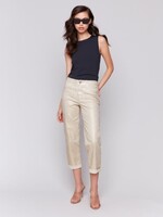 Charlie B Foiled Cuffed Hem Pant