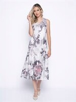 Picadilly 2 PC Floral Dress w/ Cardi
