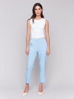 Charlie B Cuffed Hem linen mix pant