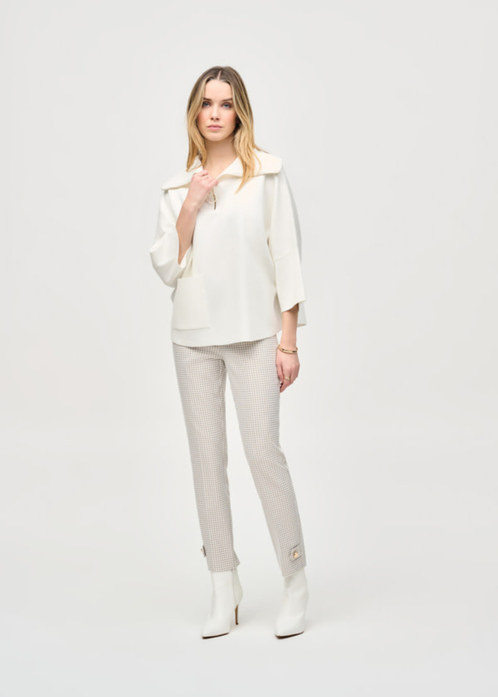 Joseph Ribkoff Bohemian houndstooth print pant